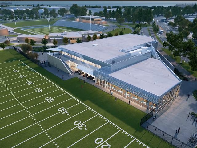 Edwards Family Athletic Center rendering